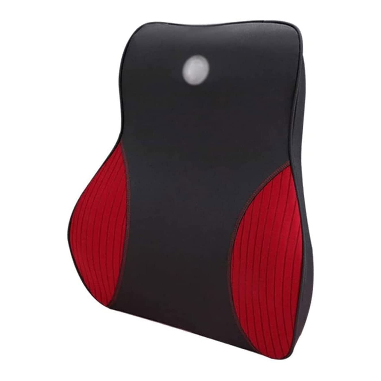 Memory Foam Lumbar Support Pillow for Office & Car Seat - Ergonomic Back Cushion for Pain Relief - Comfortable Desk Chair & Driving Support (Home Office, Gaming, Long Commutes)