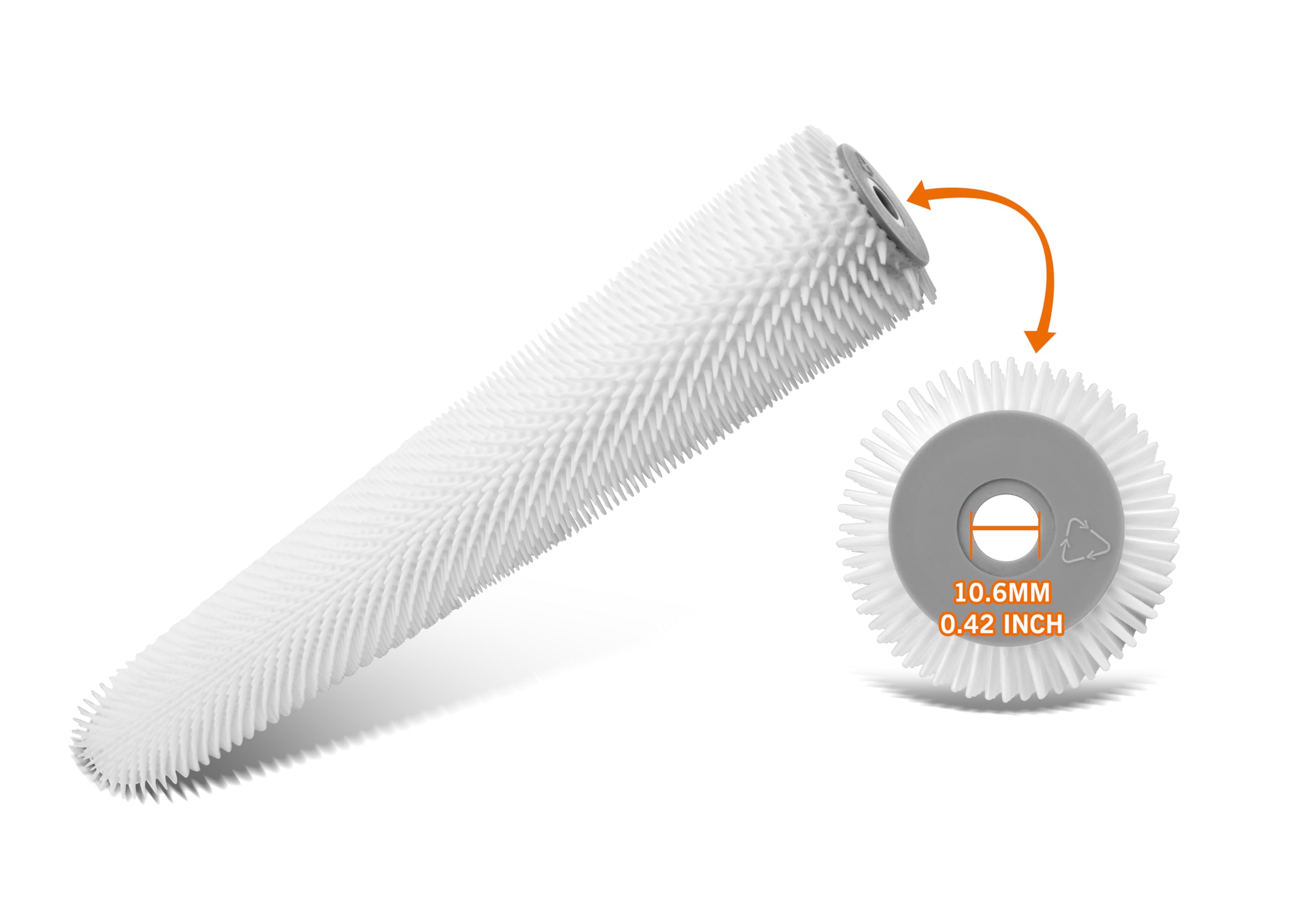 ROLLINGDOG 450mm Spiked Roller for Epoxy Floor & Self-Leveling Concrete - Heavy Duty Spiked Screeding Compound Roller for Cement, Concrete, Paint - Perfect for DIY Home Renovation & Professional Construction Projects