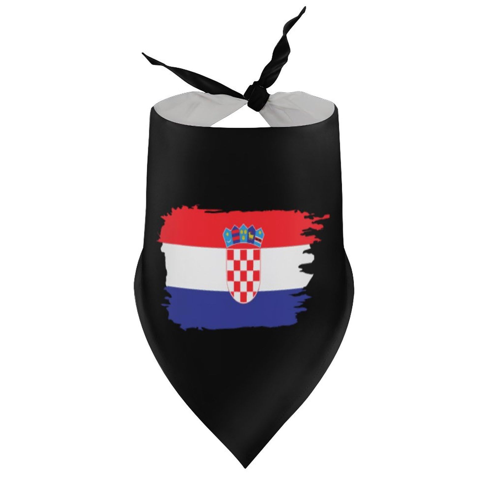 **Cute Croatia Flag Dog Bandanas - Adjustable Pet Scarf & Bib for Small Medium Large Dogs - Perfect for Christmas, Thanksgiving, Halloween & National Day Celebrations - Ideal for Parties, Travel & Outdoor Adventures**