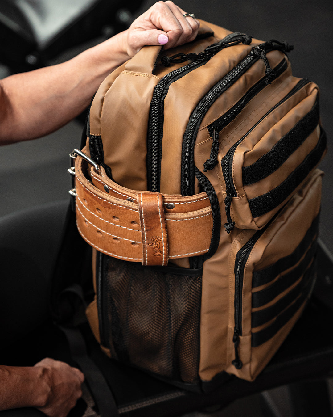 Momentum Pro 32L Backpack - Durable & Spacious Sand Color Hiking Backpack for Outdoor Adventures, Travel & Daily Commute