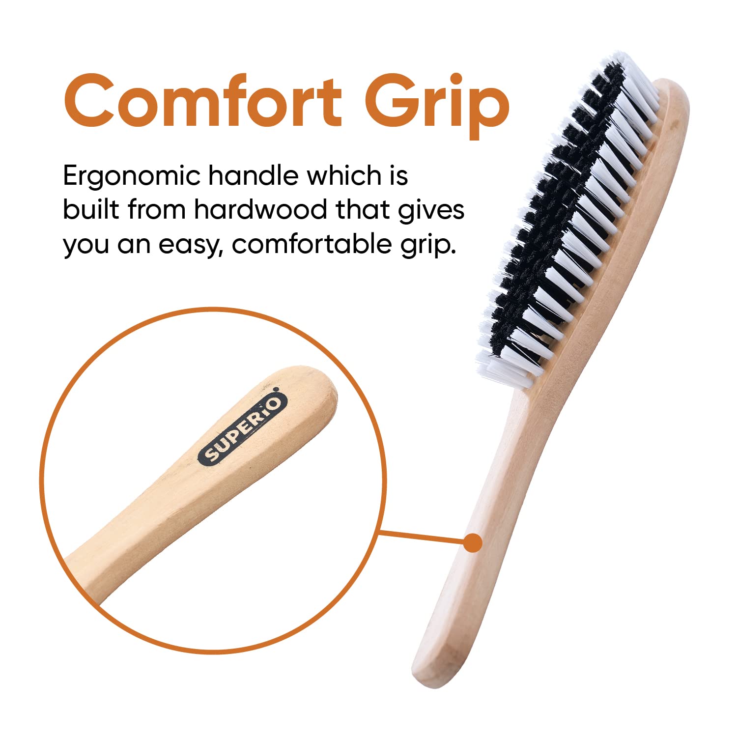 Premium Clothes Brush Set - 3 Pack with Sturdy Bristles for Lint, Pet Hair & Dust Removal | Garment, Wool Suit & Suede Care | Durable Wood Handle Hat & Fabric Brush | Perfect for Wardrobe Maintenance & Pet Owners
