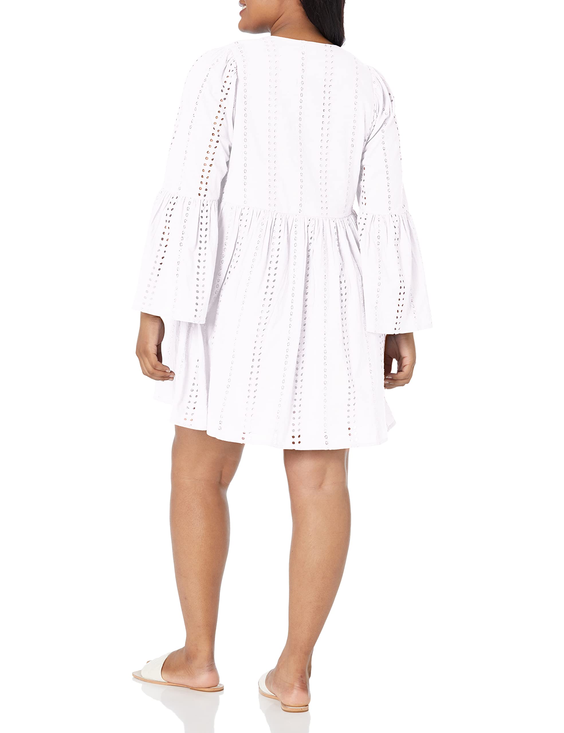 Mud Pie Women's Raylee Eyelet Dress - Floral Summer Sundress for Beach, Wedding & Casual Outings