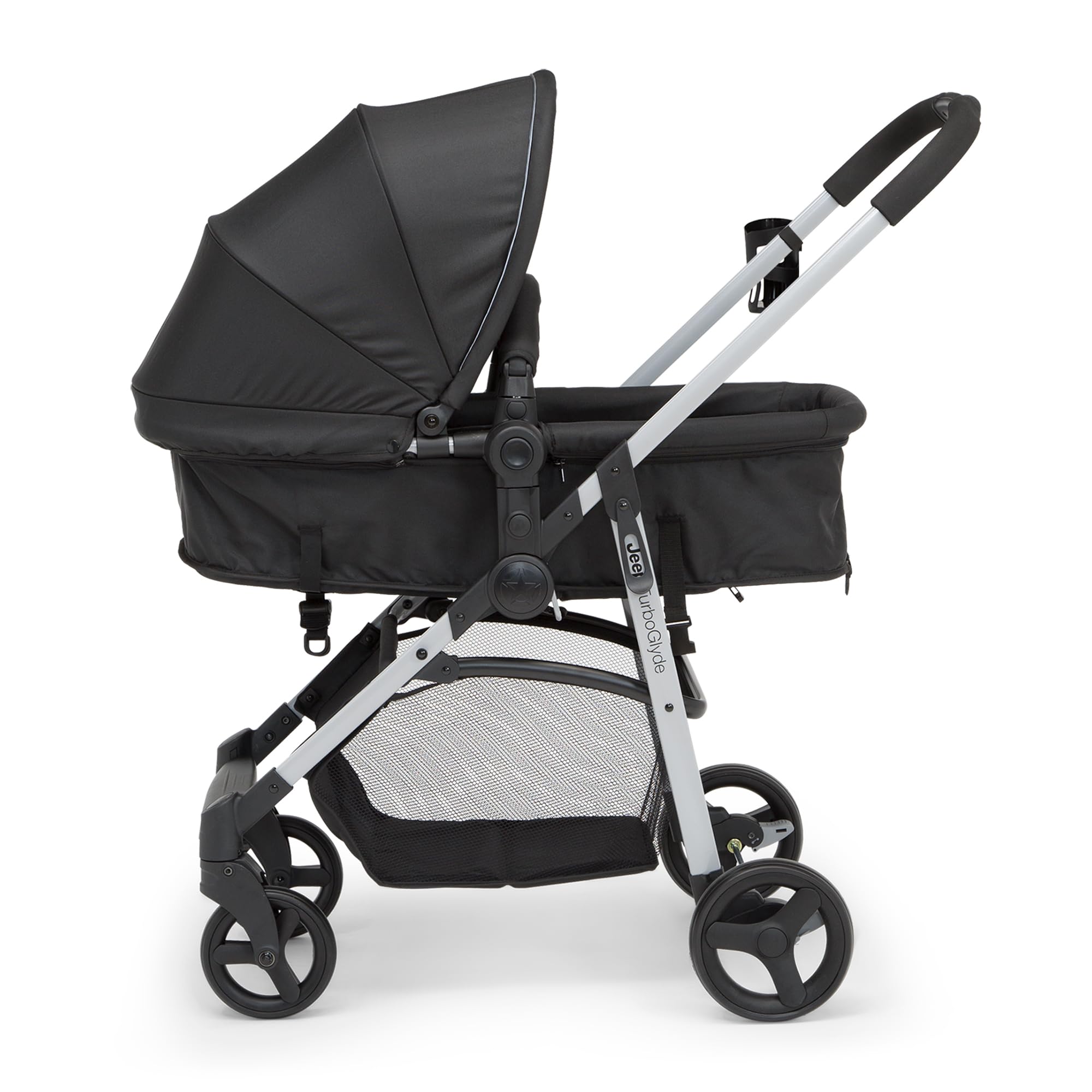 Jeep TurboGlyde 3-in-1 Stroller for Baby & Toddler - Lightweight Travel System with Car Seat, Bassinet & Stroller Modes - Perfect for Shopping, Travel & Daily Walks