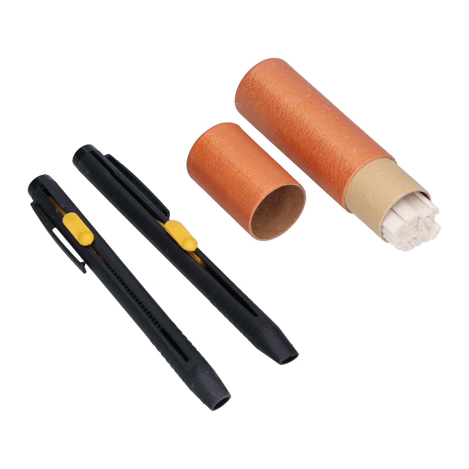 **Tailors Chalk Pencil - Sharpening-Free Sewing Fabric Marker with Refill & Storage Bottle - Perfect for DIY Crafts, Dressmaking, and Fabric Marking - Ideal for Seamstresses, Quilters, and Tailors**