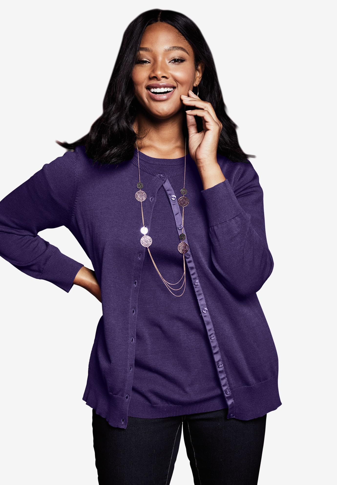 Jessica London Plus Size Wool Coat for Women - Office & Winter Wear