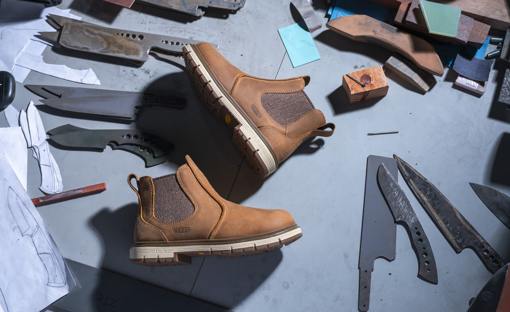 Women's San Jose Chelsea 90° Heel Boots - Soft Toe Work Boots for Women | Belgian/Gum Sole | Perfect for Construction, Warehouse & Outdoor Work