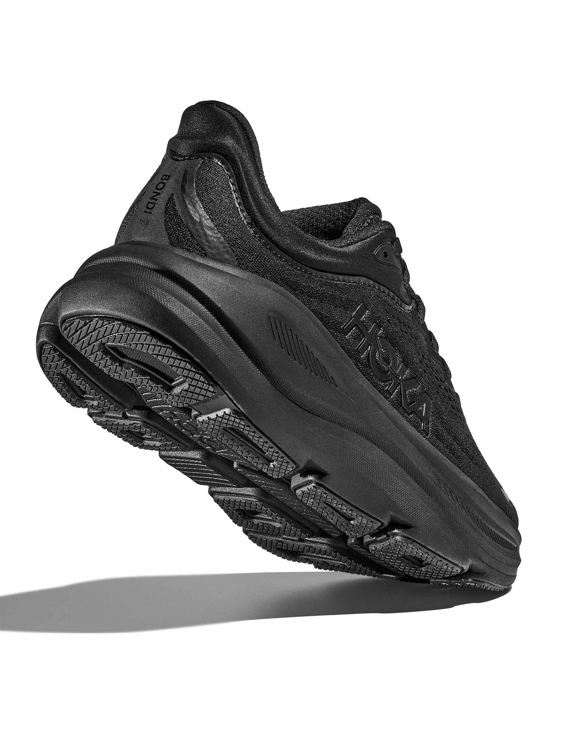Hoka Bondi 9 Running Shoes - Black (1162012-BBLC) | Cushioned Comfort for Long Distance Running & Walking | Perfect for Marathon Training, Jogging & Everyday Wear