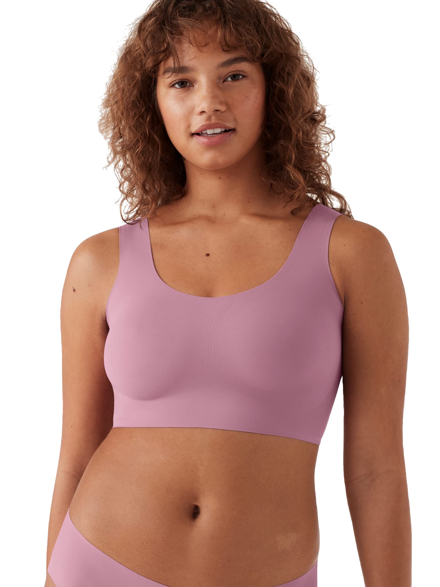 True & Co Women's True Body Scoop Neck Bra - Wireless Comfort Bra for Everyday Wear, Seamless Underwire-Free Support, Perfect for Yoga, Work & Lounge