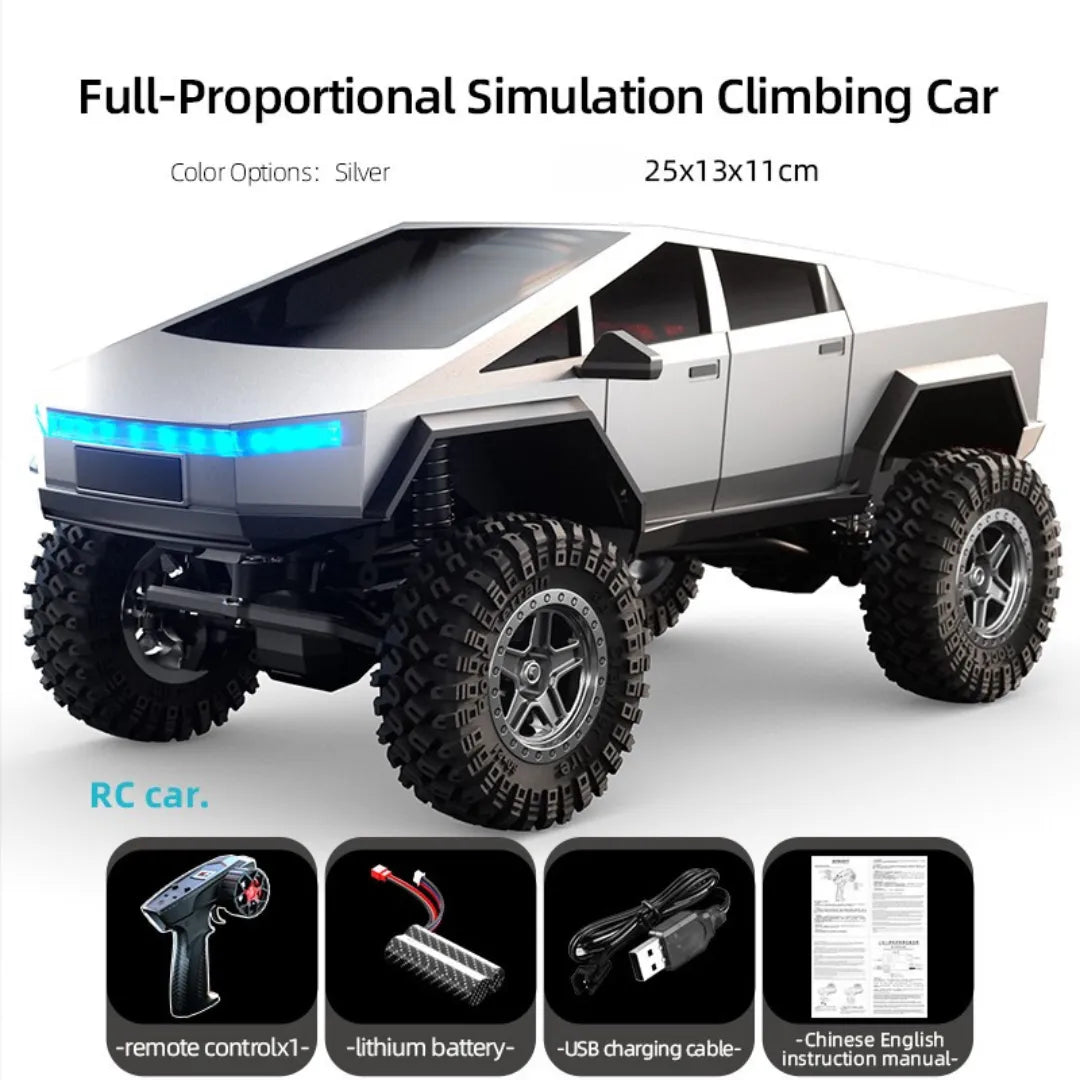 JJRC C8818 1/18 Scale RC Crawler Car - 4WD Off-Road Remote Control Vehicle with Proportional Cyber Shell | Perfect for Rock Crawling, Trail Adventures & Backyard Driving