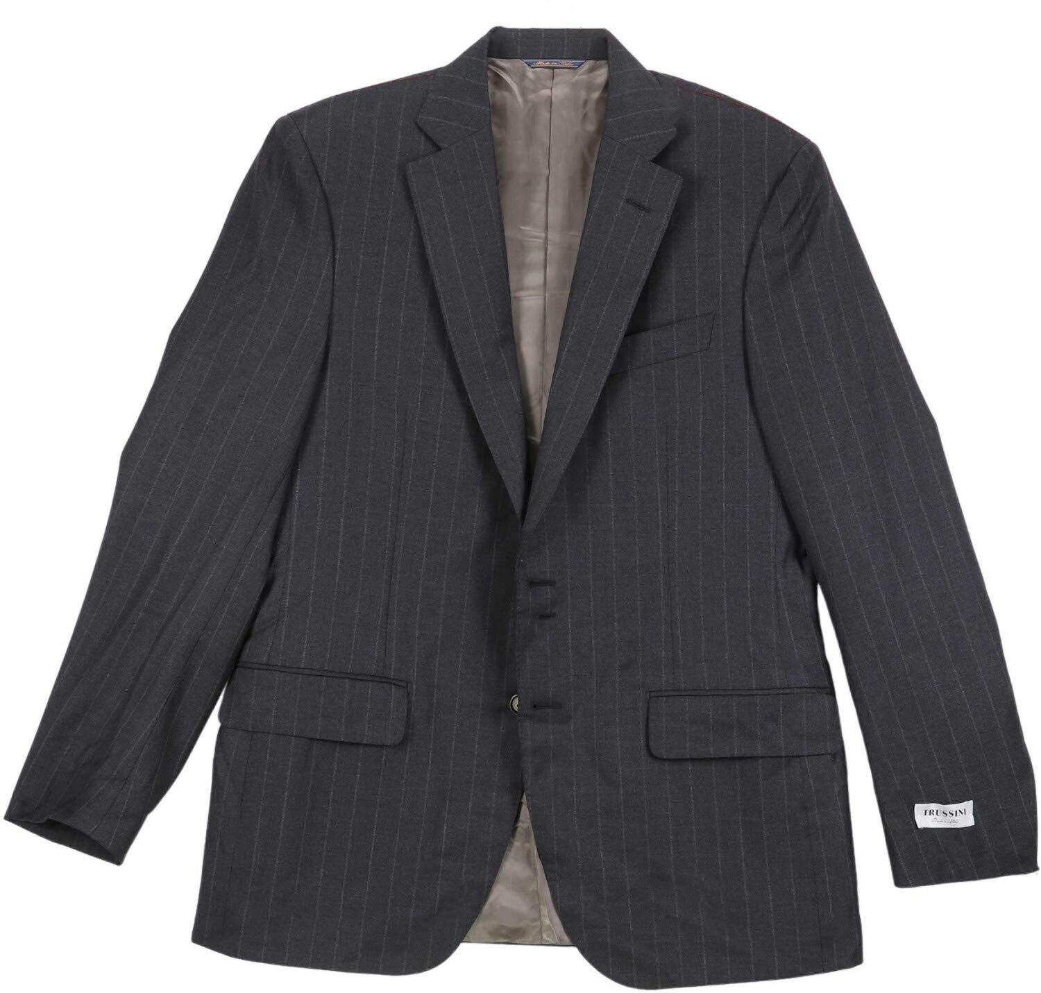 Trussini Men's Classic Slim Fit Suit Blazer - Formal Business Attire for Office, Wedding & Special Occasions