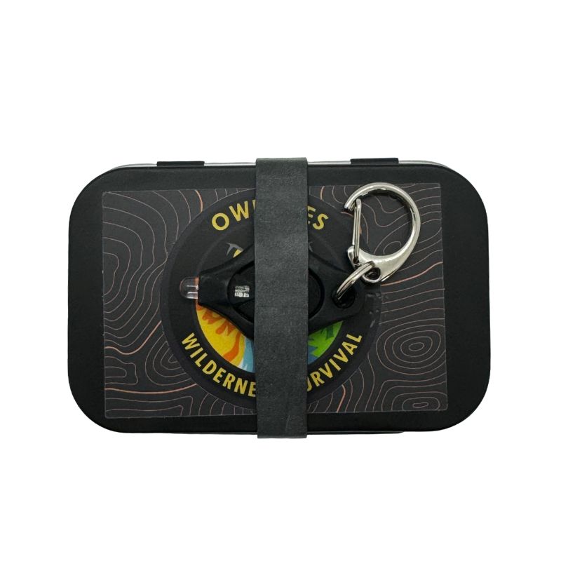 Owl Eyes Wilderness Survival Tins - Compact Emergency Kit for Outdoor Adventures, Camping, Hiking & Survival Gear - Essential for Backpacking, Bushcraft & Emergency Preparedness