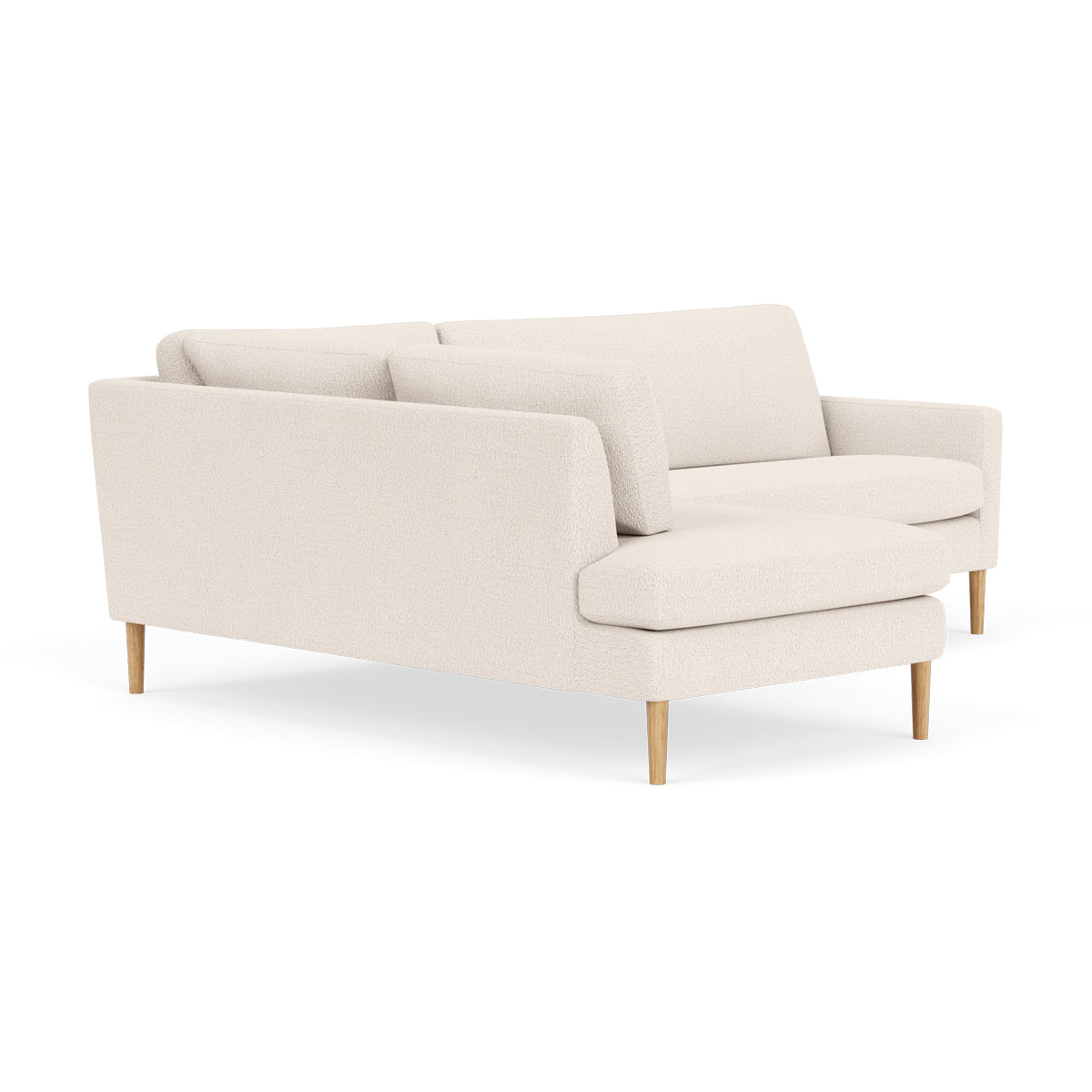 Astha Boucle Left Corner Sofa - Modern L-Shaped Sectional Couch for Living Room, Lounge & Office - Soft Fabric Upholstery, Comfortable Seating for Home Decor