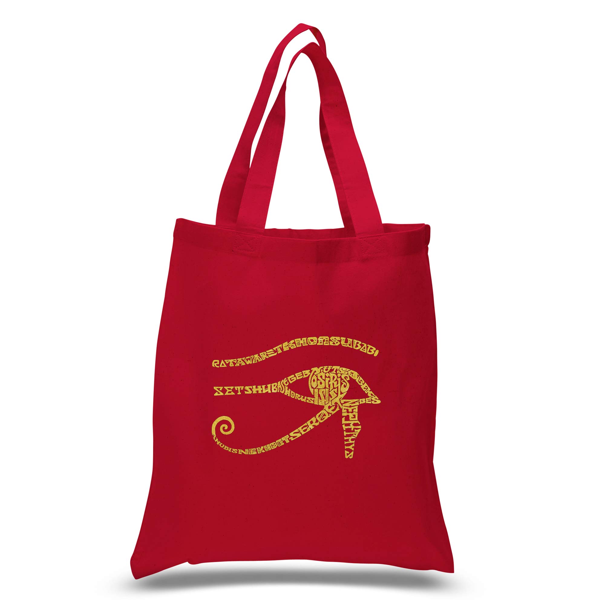 LA POP ART Small Word Art Tote Bag - Stylish Egyptian Inspired Canvas Shopper for Women | Perfect for Beach, Shopping & Travel Accessories