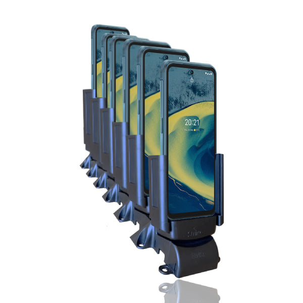 Nokia XR20 6 Bay Desktop Charger - Fast Multi-Device Charging Station for Smartphones & Tablets | Perfect for Home, Office, or Travel Use