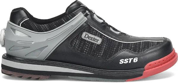 Dexter Men's SST 6 Hybrid BOA Black Knit Wide Right Hand Bowling Shoes - Perfect for Competitive Bowlers & League Play