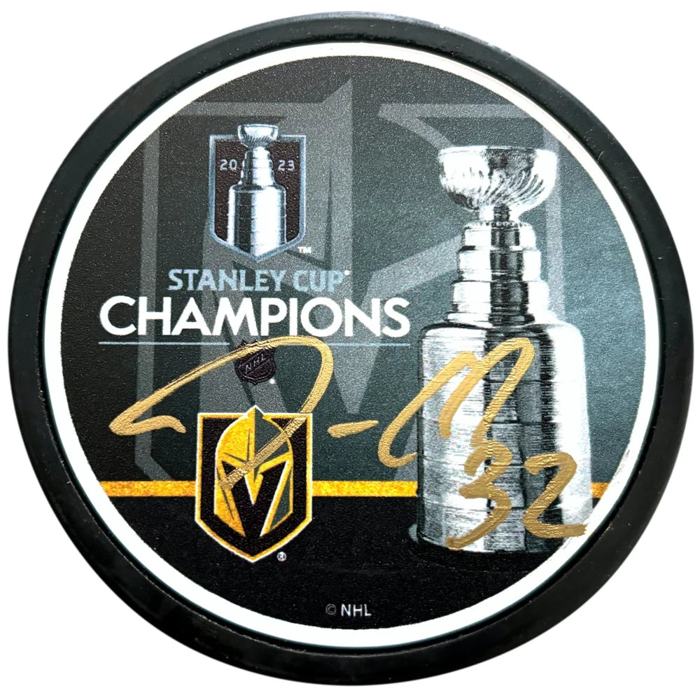 Jonathan Quick Autographed Vegas Golden Knights Stanley Cup Signed Hockey Puck with COA & IGM - Perfect for NHL Fans, Collectors & Sports Memorabilia Displays
