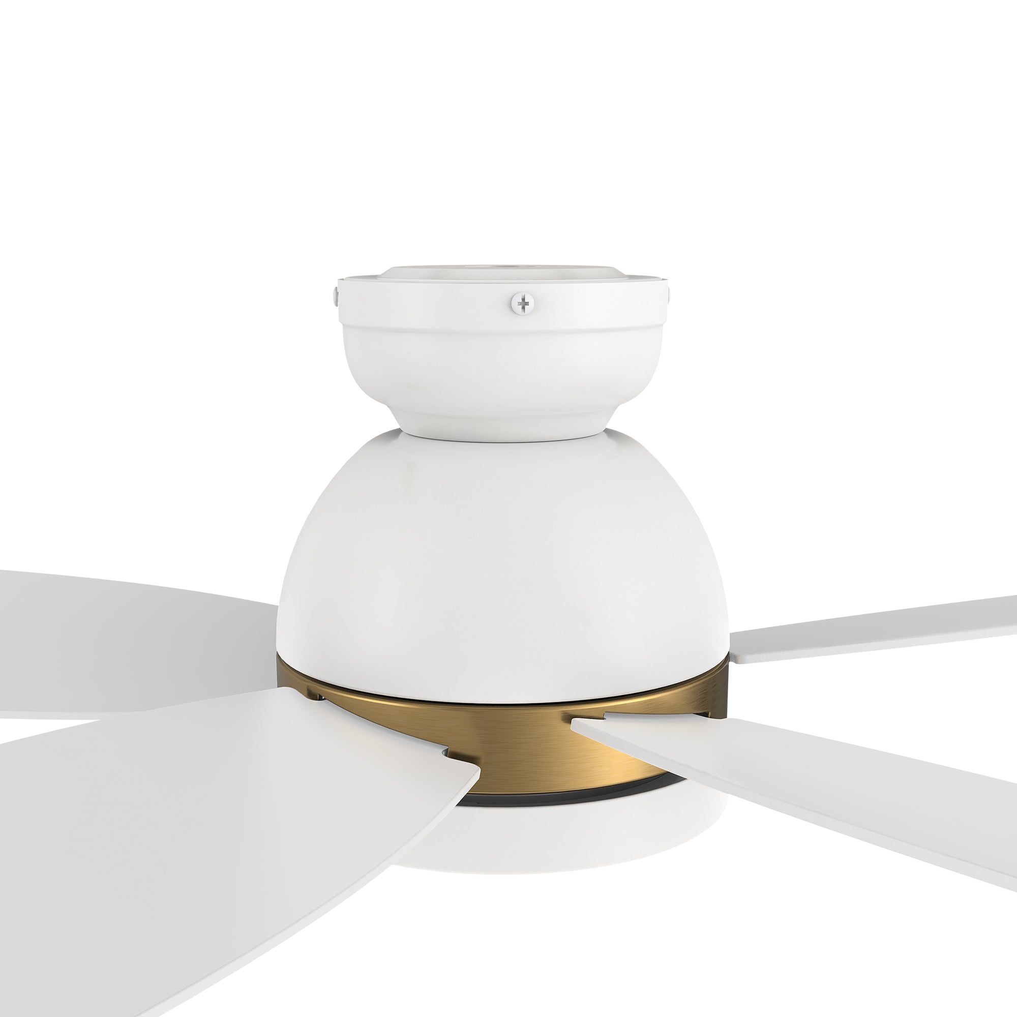 Levi II Low Profile Smart Ceiling Fan with Light Kit, Remote Control, 48 Inch - Perfect for Bedroom, Living Room, Patio & Outdoor Spaces