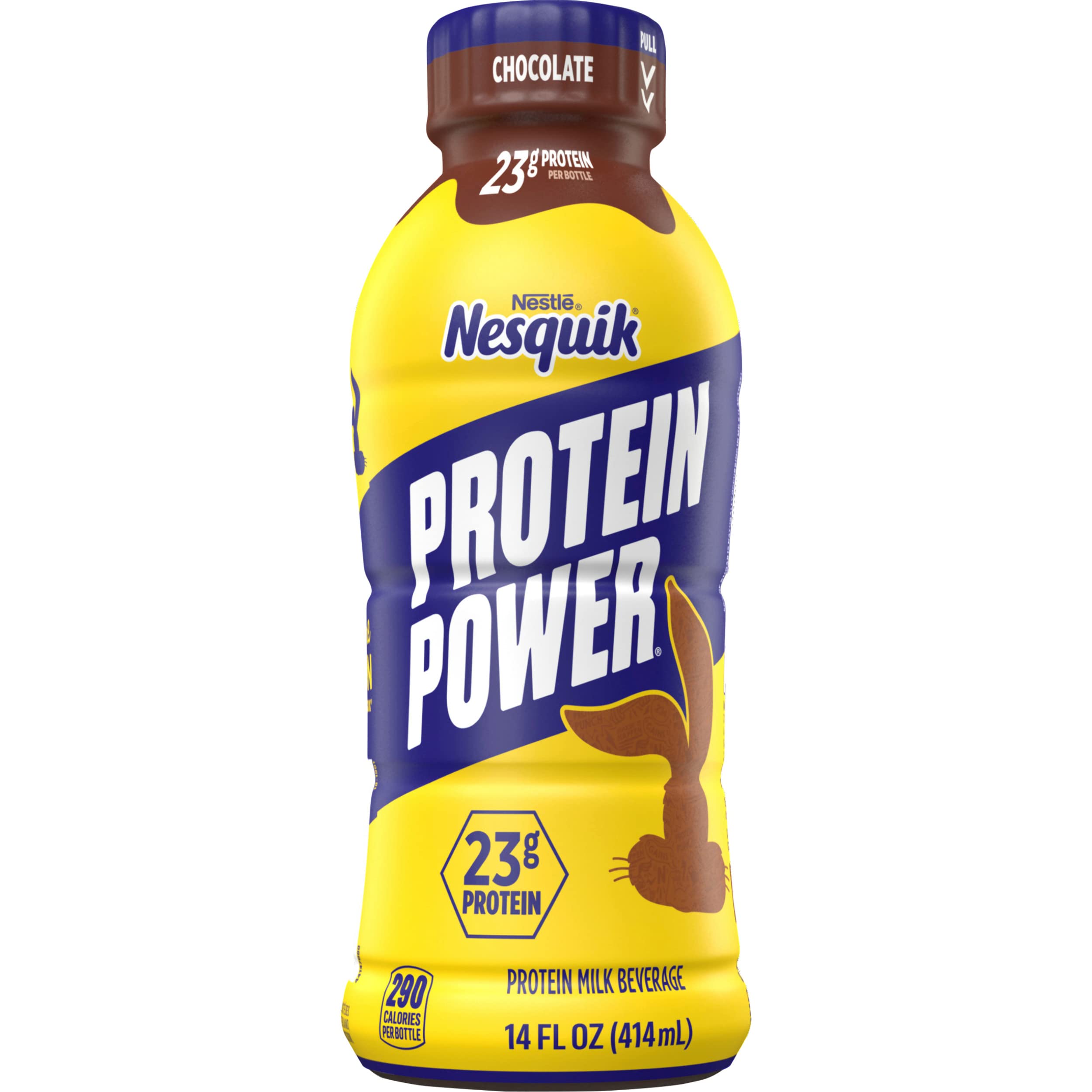 Nesquik Protein Power Chocolate Protein Milk Drink - Ready to Drink Protein Shake for Muscle Recovery & Energy Boost | Post-Workout, Breakfast & On-the-Go Nutrition