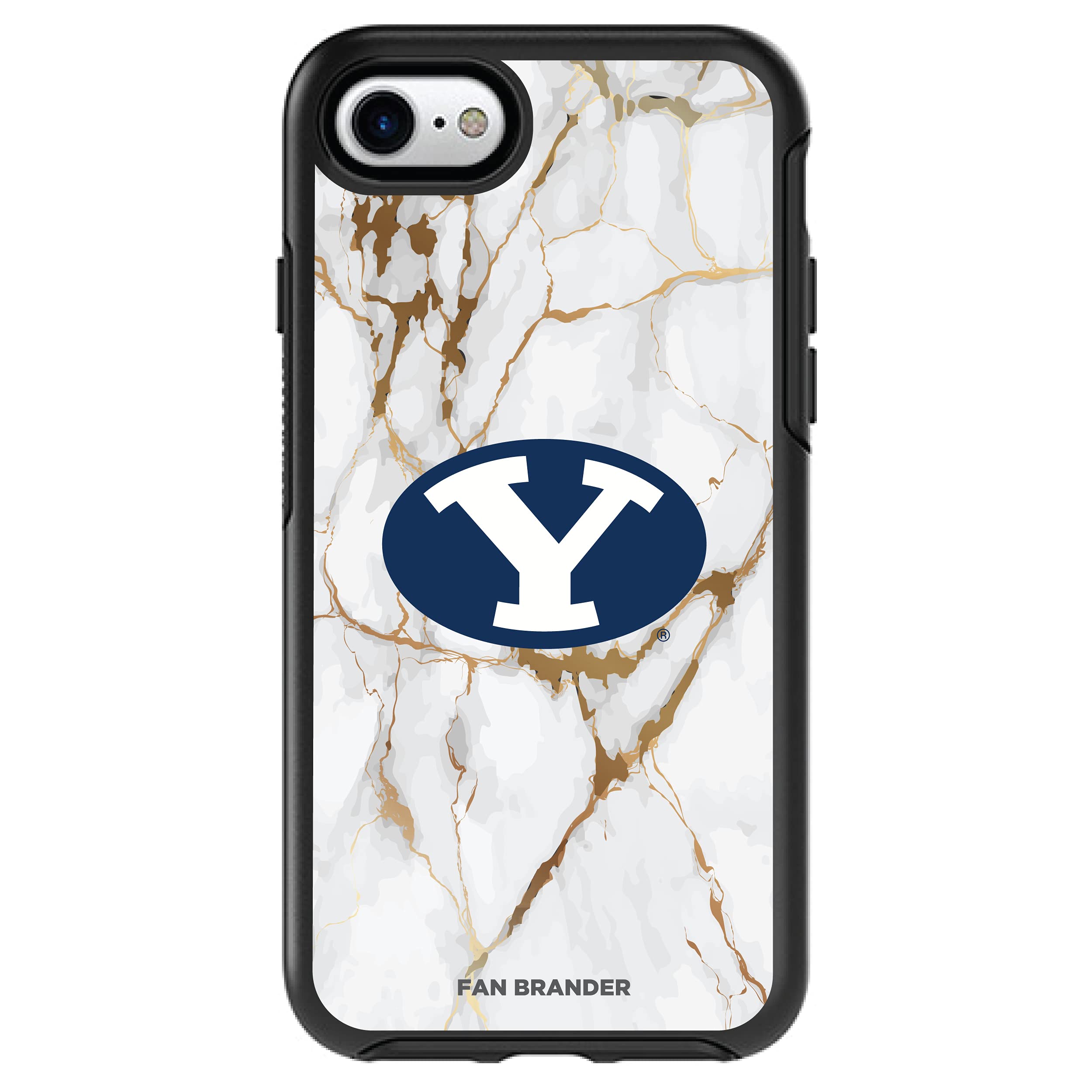 NCAA OtterBox Symmetry iPhone Case - White Marble Design for Apple iPhone | Durable Protection for Daily Use