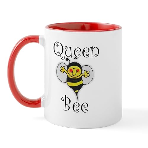 White/Red Inside - Queen Bee Mug