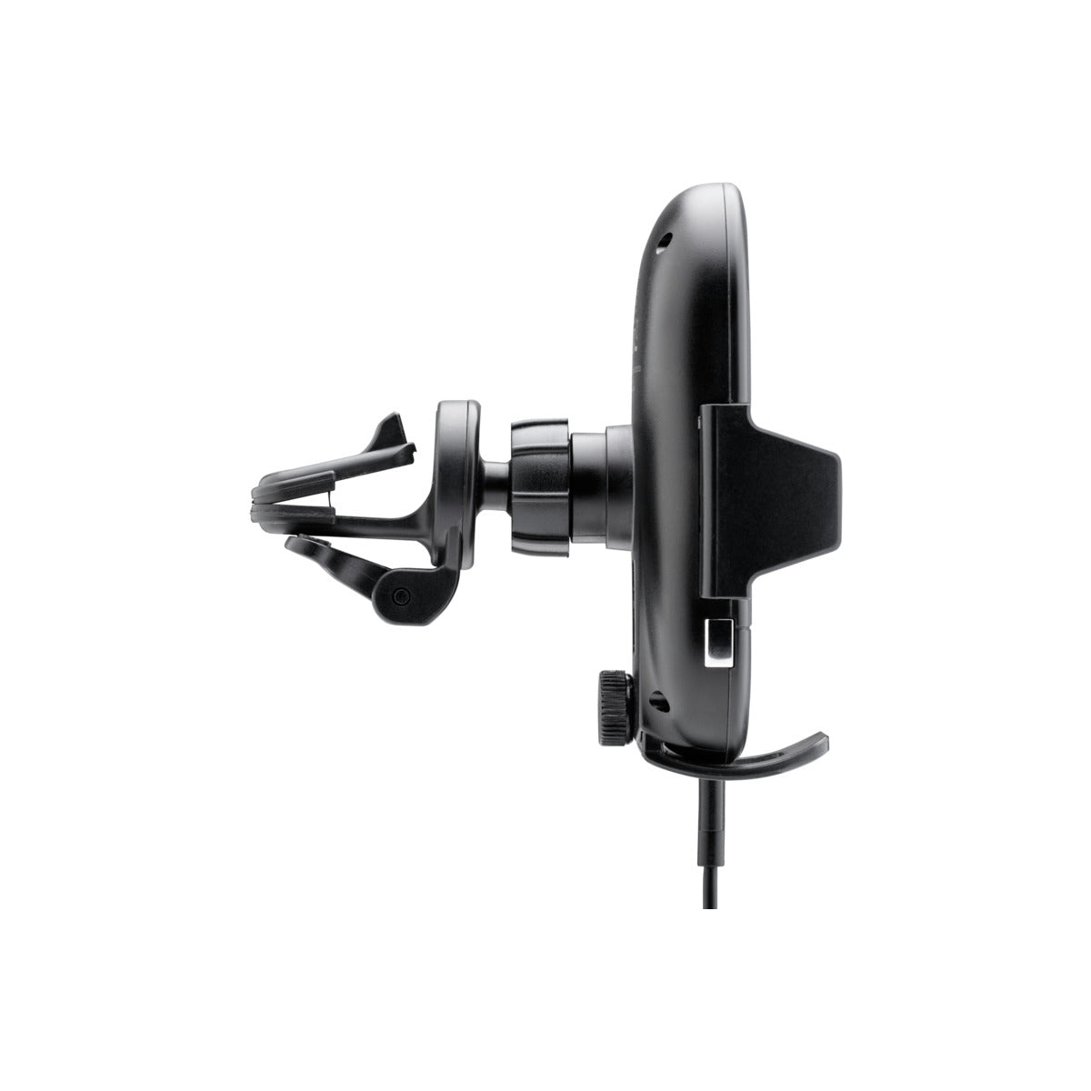 Fast Charging 15W Wireless Car Phone Mount for iPhone & Samsung - Black Vent Clip Holder for Safe & Hands-Free Driving