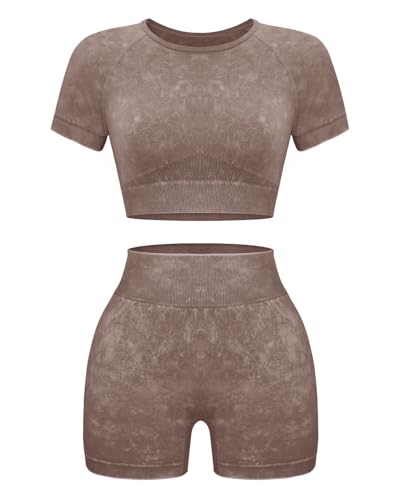Short-sleeve + Shorts: Brown