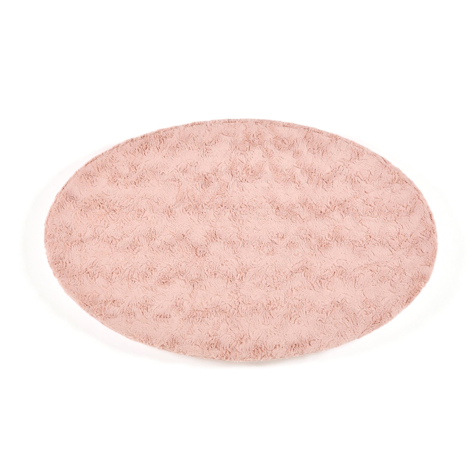 Ultra Plush Oval Area Rug 4' x 2.3' Soft Pink Shaggy Carpet for Living Room Bedroom Nursery Home Decor