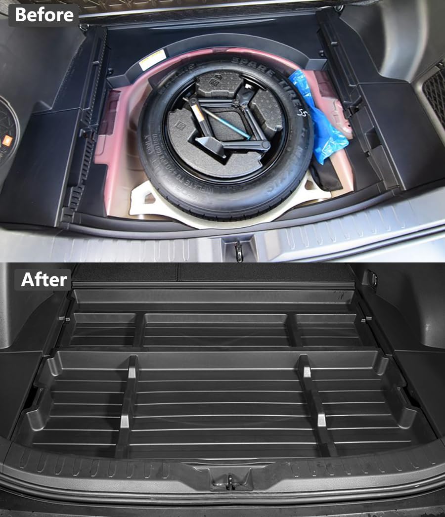 2019-2025 Toyota RAV4 Trunk Organizer - Hidden Underfloor Storage Box for RAV4 LE/XLE/XSE/TRD/Hybrid Models | SUV Cargo Management System | Perfect for Road Trips, Grocery Shopping & Outdoor Gear Storage