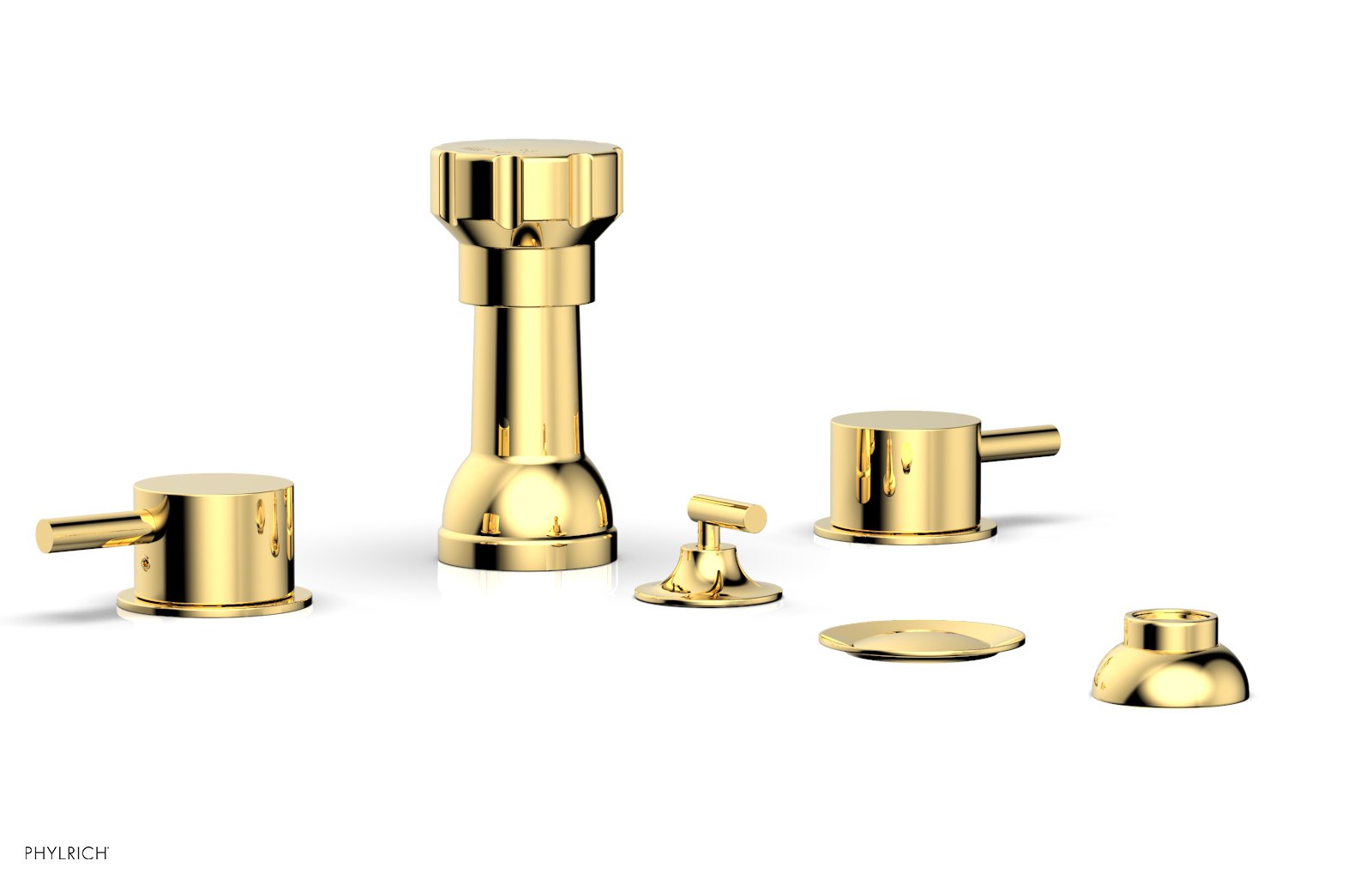 Premium BASIC II 4-Hole Bidet Faucet Set with Lever Handles - 230 63 Series - Perfect for Modern Bathroom Renovations & Hygienic Upgrades