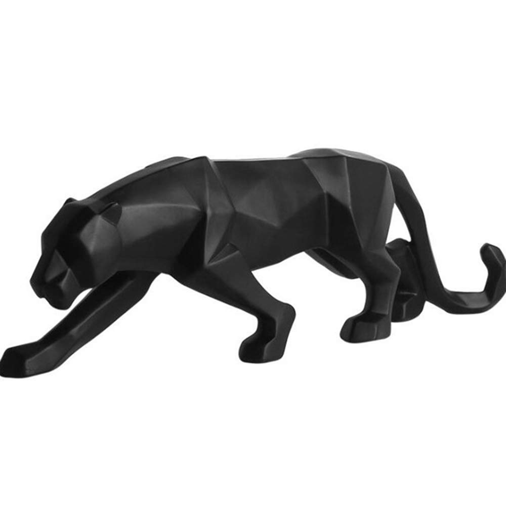 Nordic Cheetah Resin Statue - Modern Home Decor for Living Room & Office