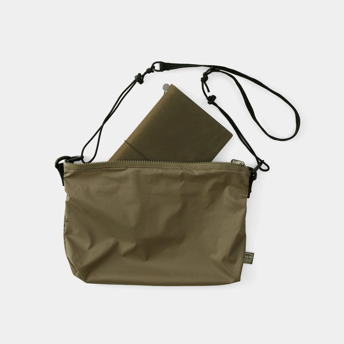TRAVELER'S COMPANY Traveler's Factory x TO&FRO Small Olive Shoulder Bag - Perfect for Daily Commute, Travel & Outdoor Adventures