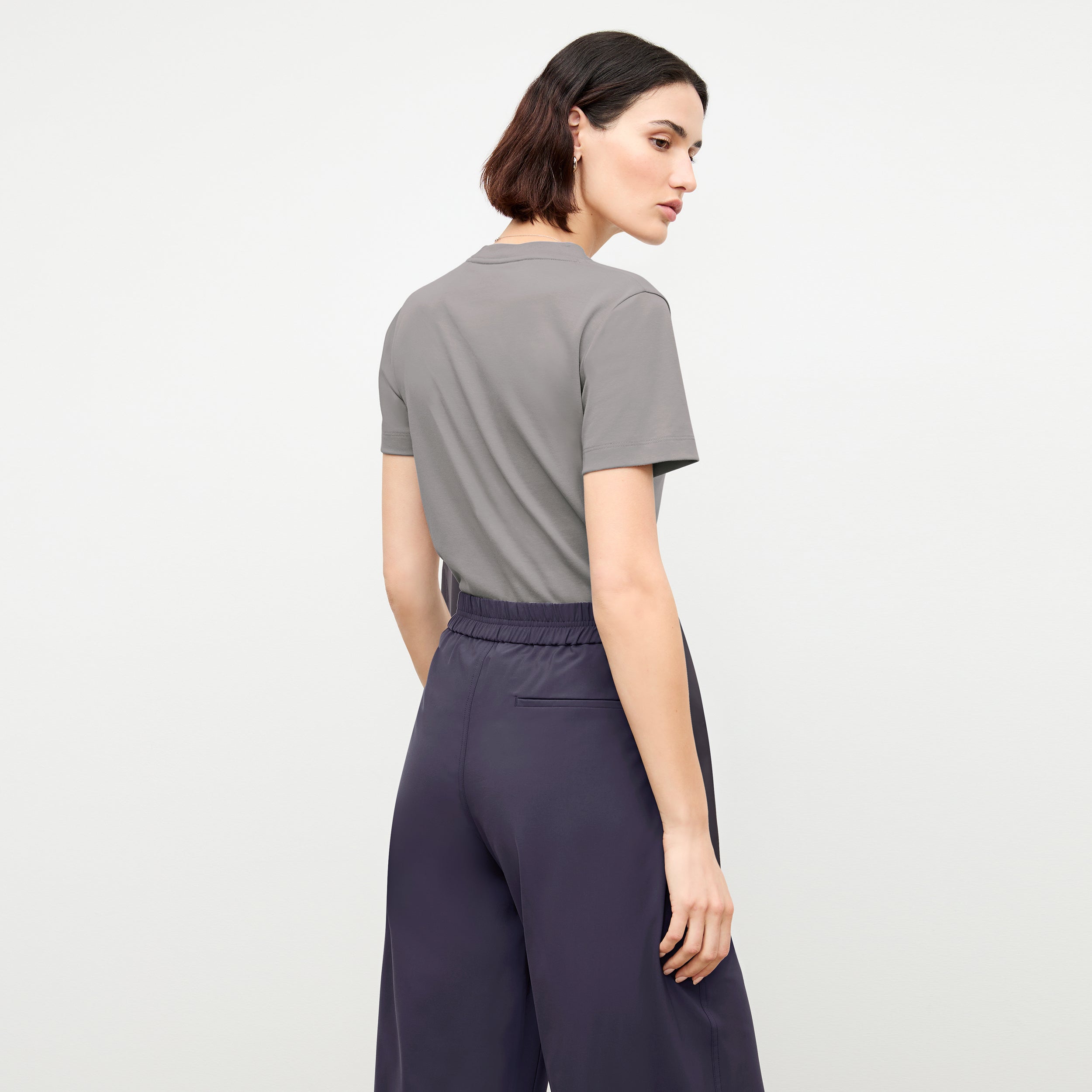 Elena Travel Culotte Pants - OrigamiTech Wrinkle-Free Cool Charcoal for Women | Perfect for Business Trips & Casual Outings