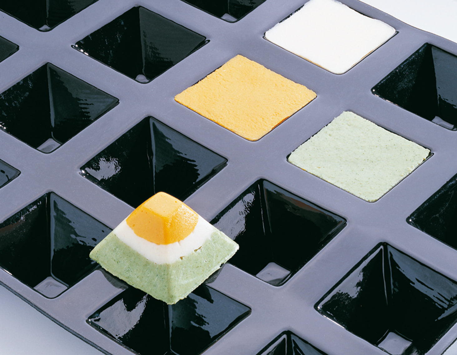 Flexipan Pyramid Silicone Mold - 24 Cavity Baking Forms for Cakes, Desserts & Chocolate | Perfect for Home Bakers & Professional Chefs