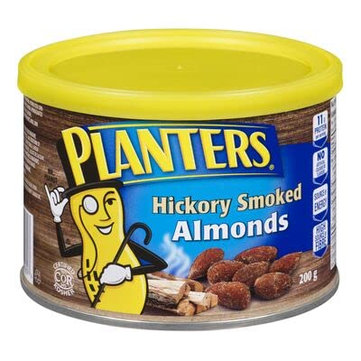 Hickory Smoked Almonds - Crunchy, Flavorful Snack for On-the-Go, Parties & Healthy Lifestyle | Planters Premium Nuts