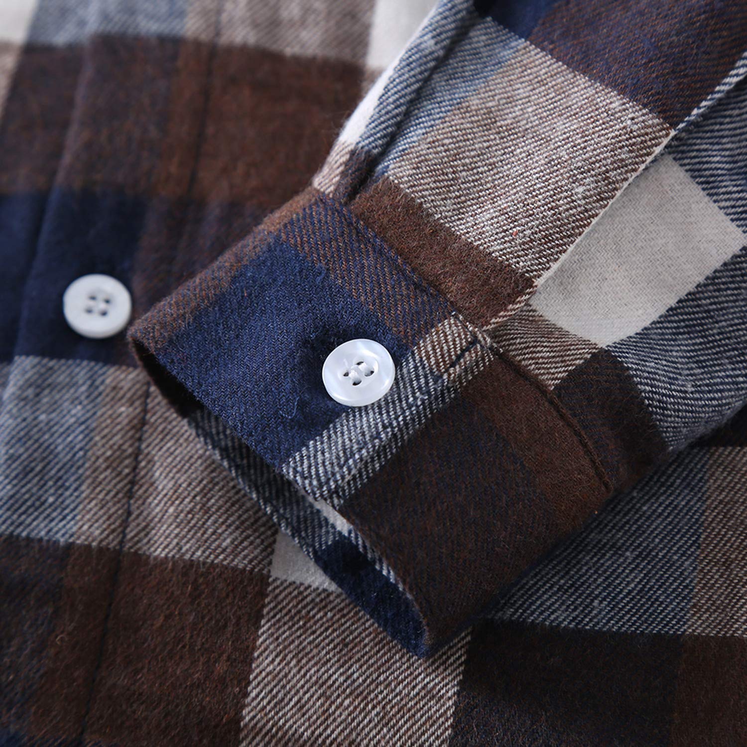 Boys Girls Plaid Flannel Shirts Long Sleeve Button Down Dress Shirts for Toddler Kids 2T-8T - Perfect for School, Playdates & Family Photos