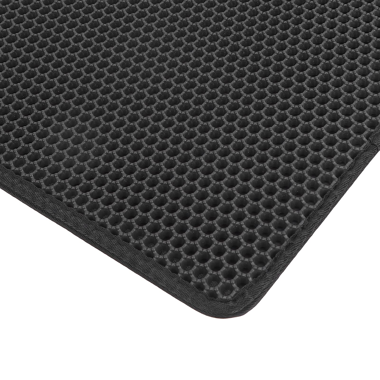 Pssopp Double Layer Cat Litter Trapping Mat - Honeycomb Design Washable Pet Mat for Kittens & Cats - Perfect for Litter Box Areas & Doorways (Size S)