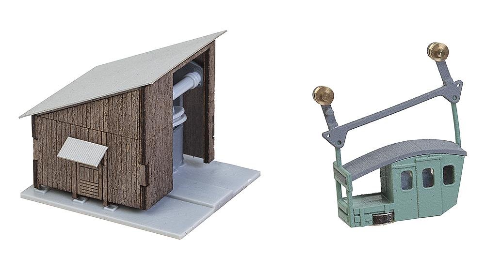 Faller 232372 N Scale Model Train Goods & Passenger Ropeway Building Kit - Perfect for Model Railroad Scenery & Train Layouts