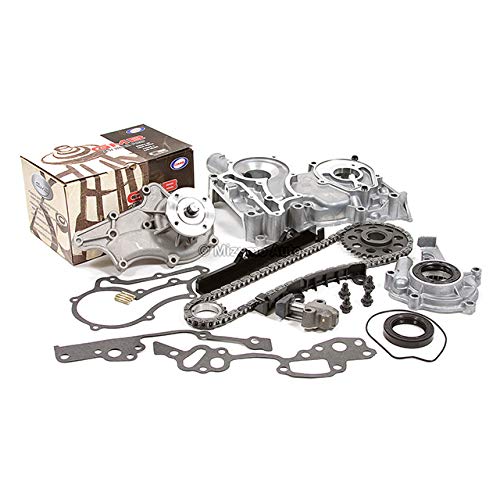 Mizumo Auto MA-4216896666 Timing Chain Kit Cover with GMB Water Pump & Oil Pump - Compatible with 1983-1984 Toyota 2.4L 22R SOHC Engine - Perfect for Engine Rebuilds & Timing System Replacement