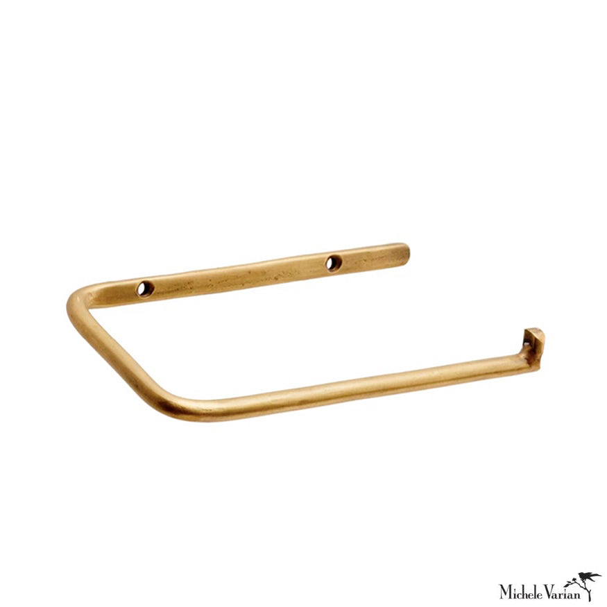 Premium Brass Toilet Paper Holder - Elegant Bathroom Tissue Roll Dispenser for Modern & Vintage Home Decor | Durable & Rust-Resistant for Long-Lasting Use in Bathrooms, Powder Rooms & Guest Suites