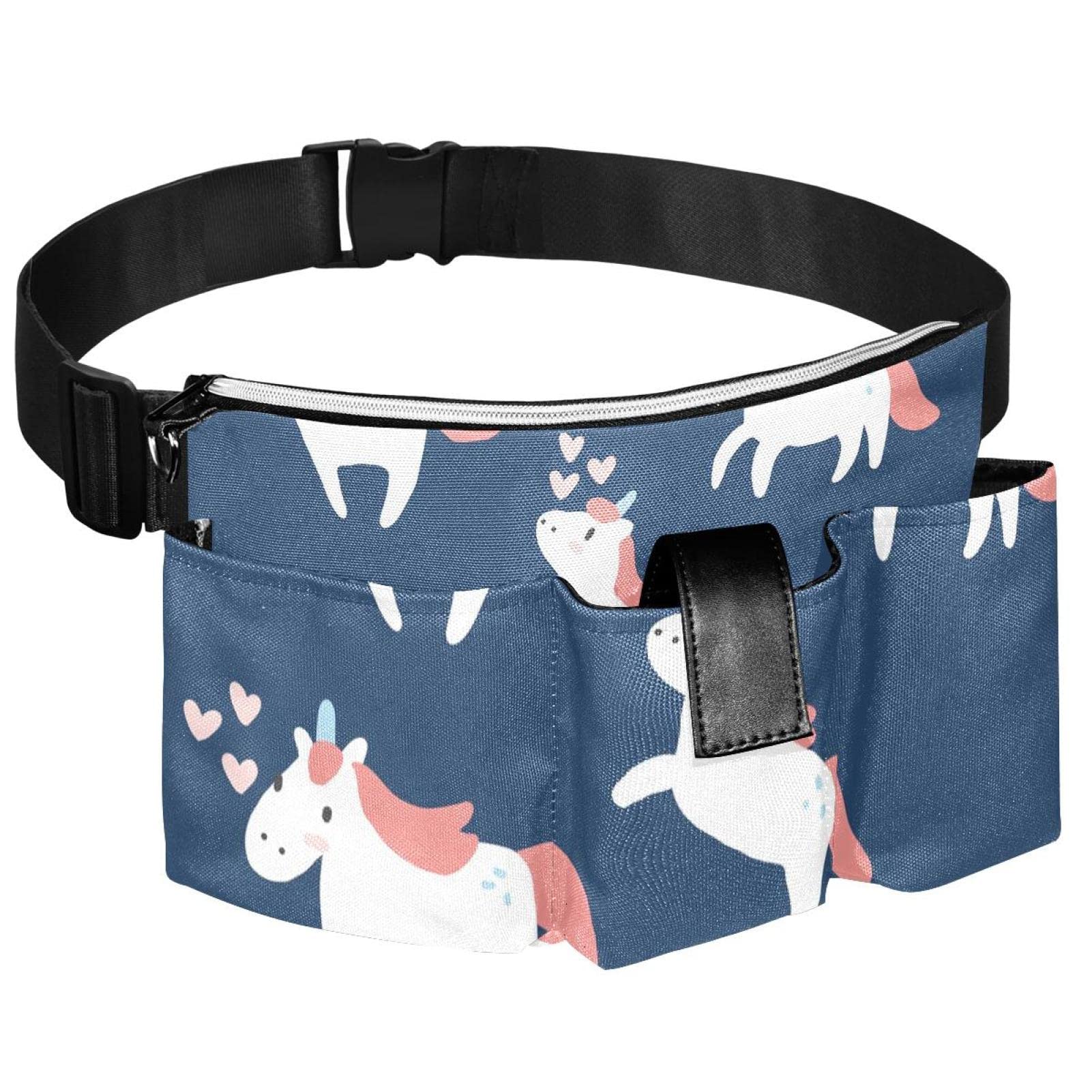 Trendy Unicorn Fanny Pack Waist Bag for Women & Men - Fashionable Crossbody Belt Bag for Travel, Hiking, Concerts & Daily Use
