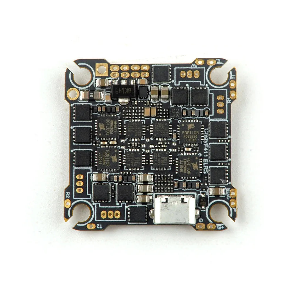 HappyModel CrazyF411 ELRS AIO 4-in-1 Flight Controller with Built-in UART 2.4G ELRS & 20A ESC - Compatible with Toothpick Drones for FPV Racing and Freestyle Flying