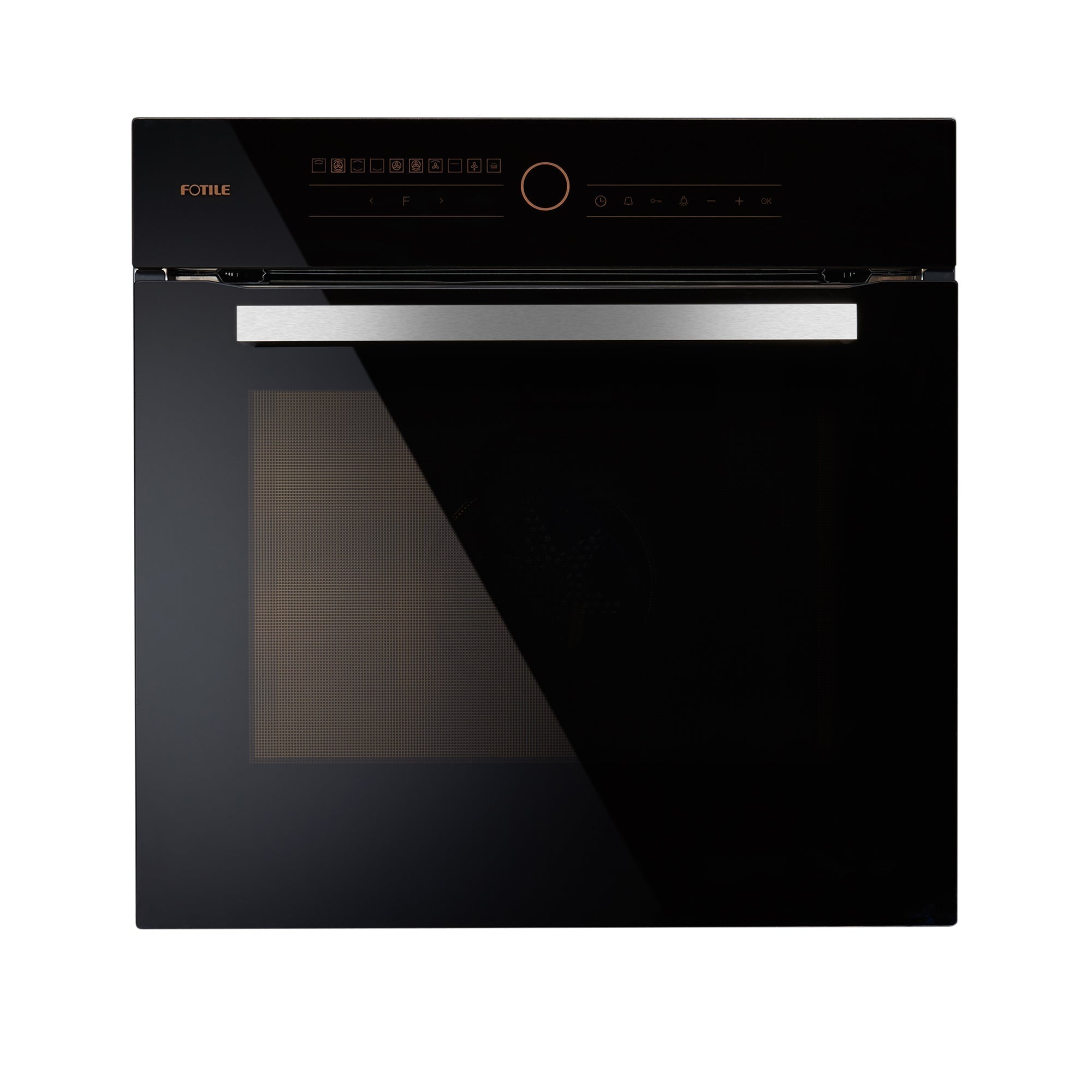 Fotile KSG7003A 24 Inch Built-In Electric Wall Oven with Convection - Black Tempered Glass Design for Modern Kitchen Baking & Roasting