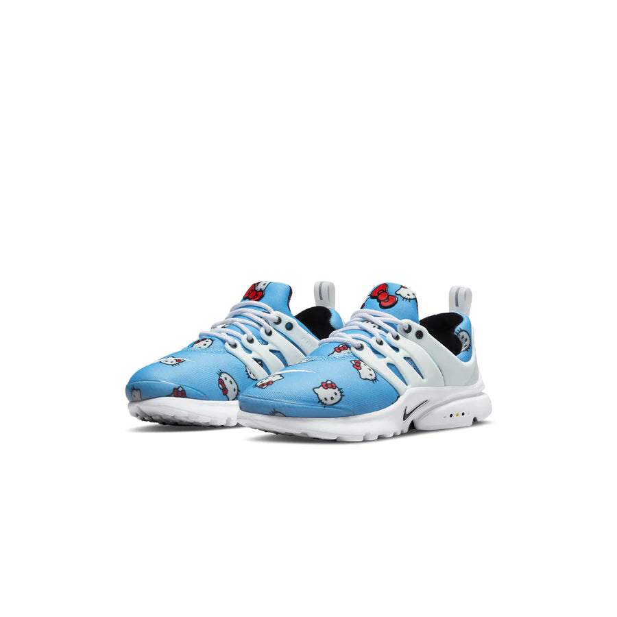 Nike Kids Presto x Hello Kitty Sneakers - University Blue, Black & White - Preschool Sizes for Boys & Girls | Comfortable Running Shoes for School, Play & Everyday Wear