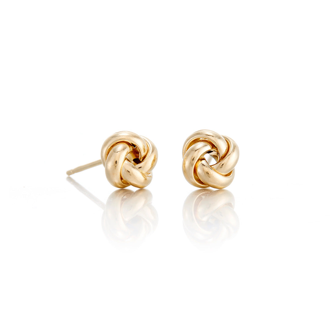 Elegant Petite Gold Knot Earrings for Women - Dainty & Minimalist Jewelry for Everyday Wear, Parties & Gifts