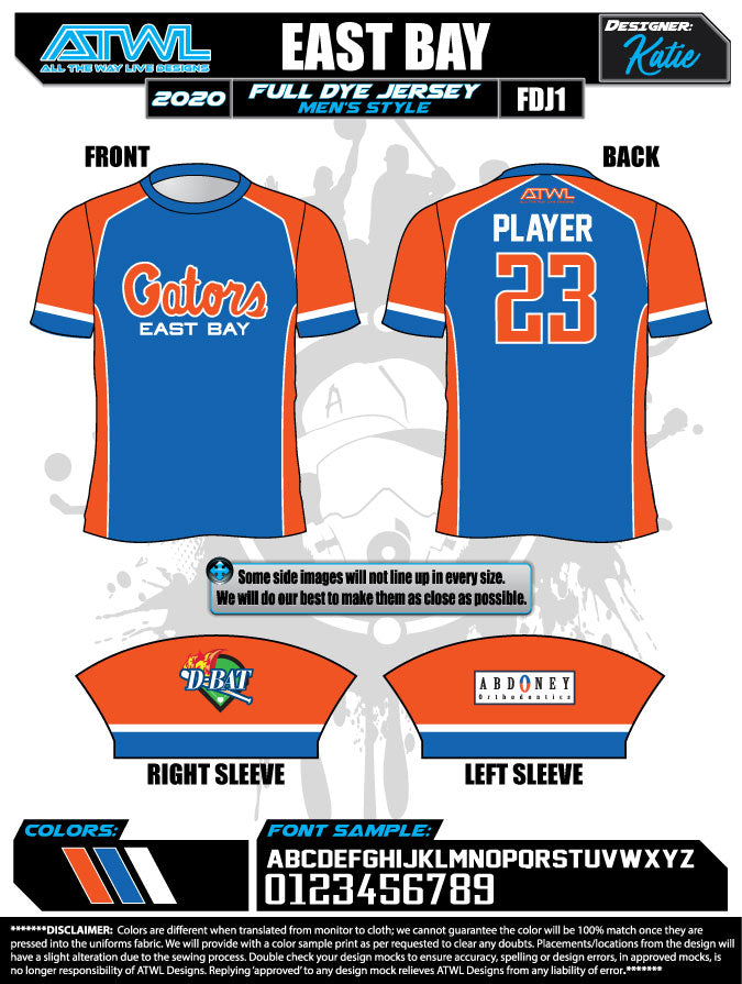 East Bay Spring 2020 Baseball Jerseys - Custom Team Uniforms for Youth & Adult Baseball Leagues - Perfect for Games, Practices & Tournaments