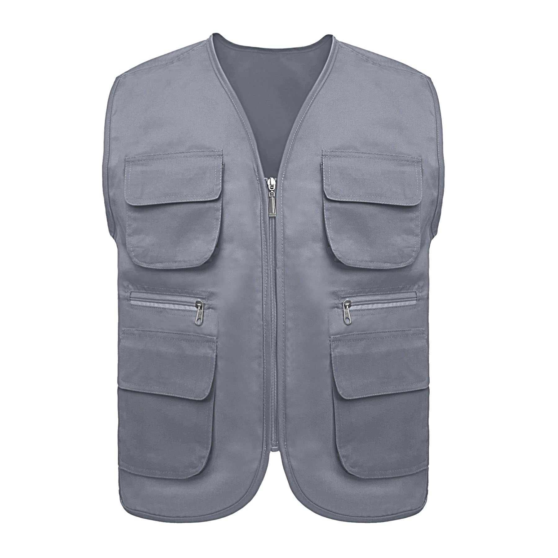 TopTie Custom Supermarket Volunteer Vest - Heat Transfer Printed Multi-Pocket Work Apron for Grocery Store Staff & Community Service Volunteers | Durable & Functional for Food Banks, Charity Events & Retail Assistance
