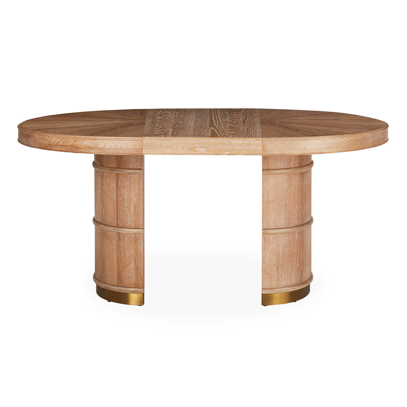 Modern Brussels Dining Table - Solid Wood Round Kitchen Table for 4-6 People - Perfect for Family Dinners, Entertaining Guests & Small Space Dining Rooms