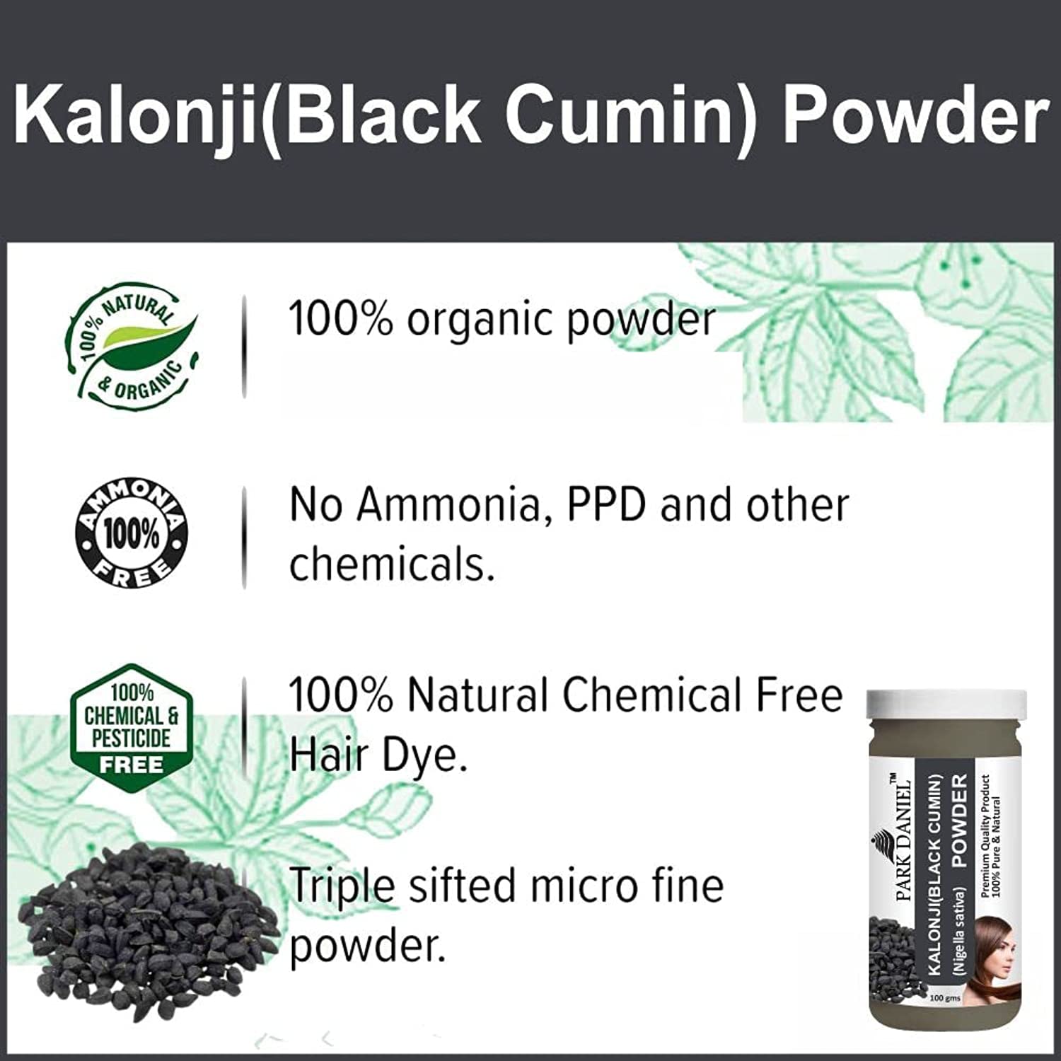 Oilanic 100% Pure Natural Kalonji Powder (Black Seed) - 2 Pack (200g Each) for Skin & Hair Care | DIY Beauty Recipes, Herbal Remedies & Wellness Boost