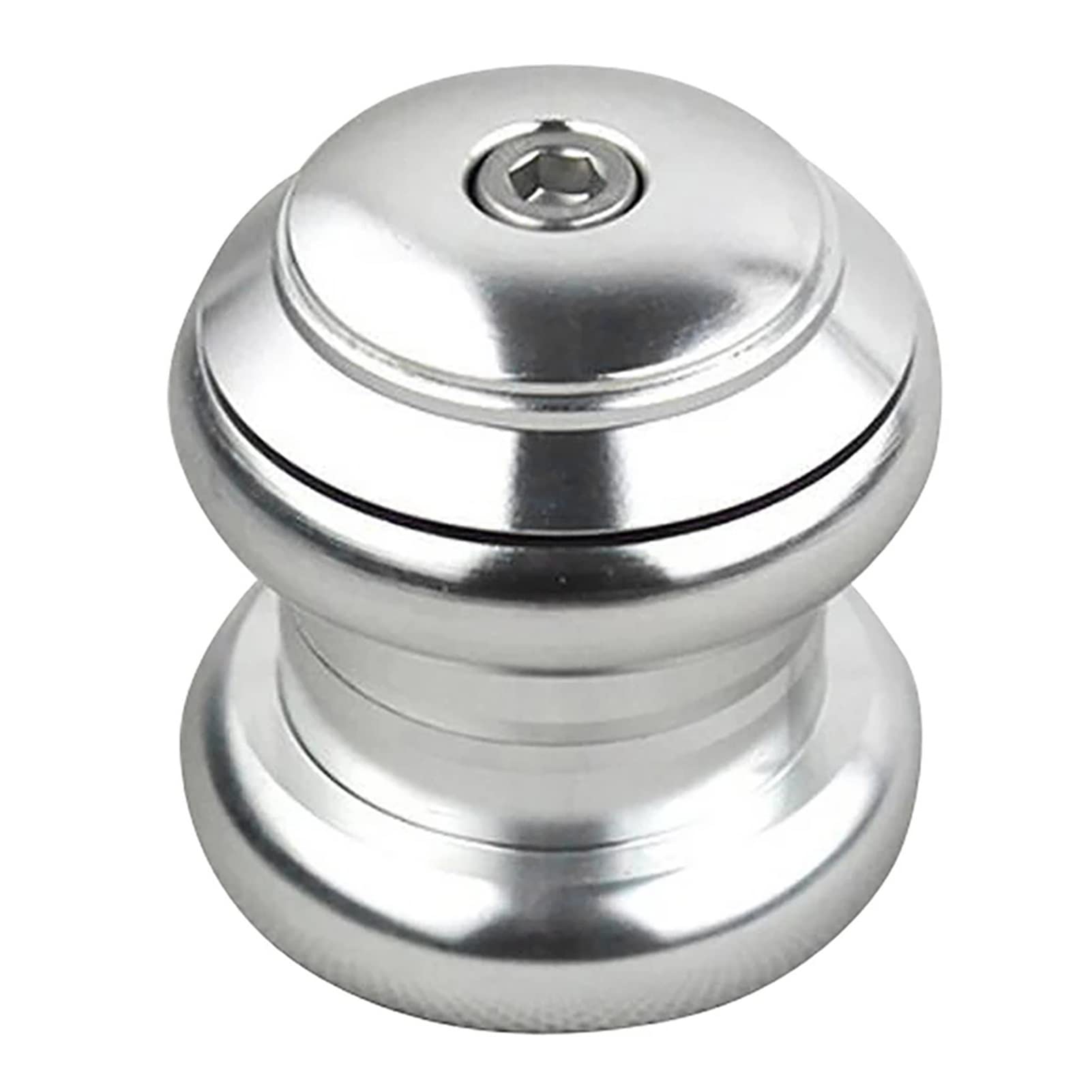 34mm Bike Headsets Steering Sealed Cartridge Bearings - CNC Threadless External Headset for Mountain & Road Bikes - Durable Silver Color - Perfect for Cycling Enthusiasts & Bike Upgrades