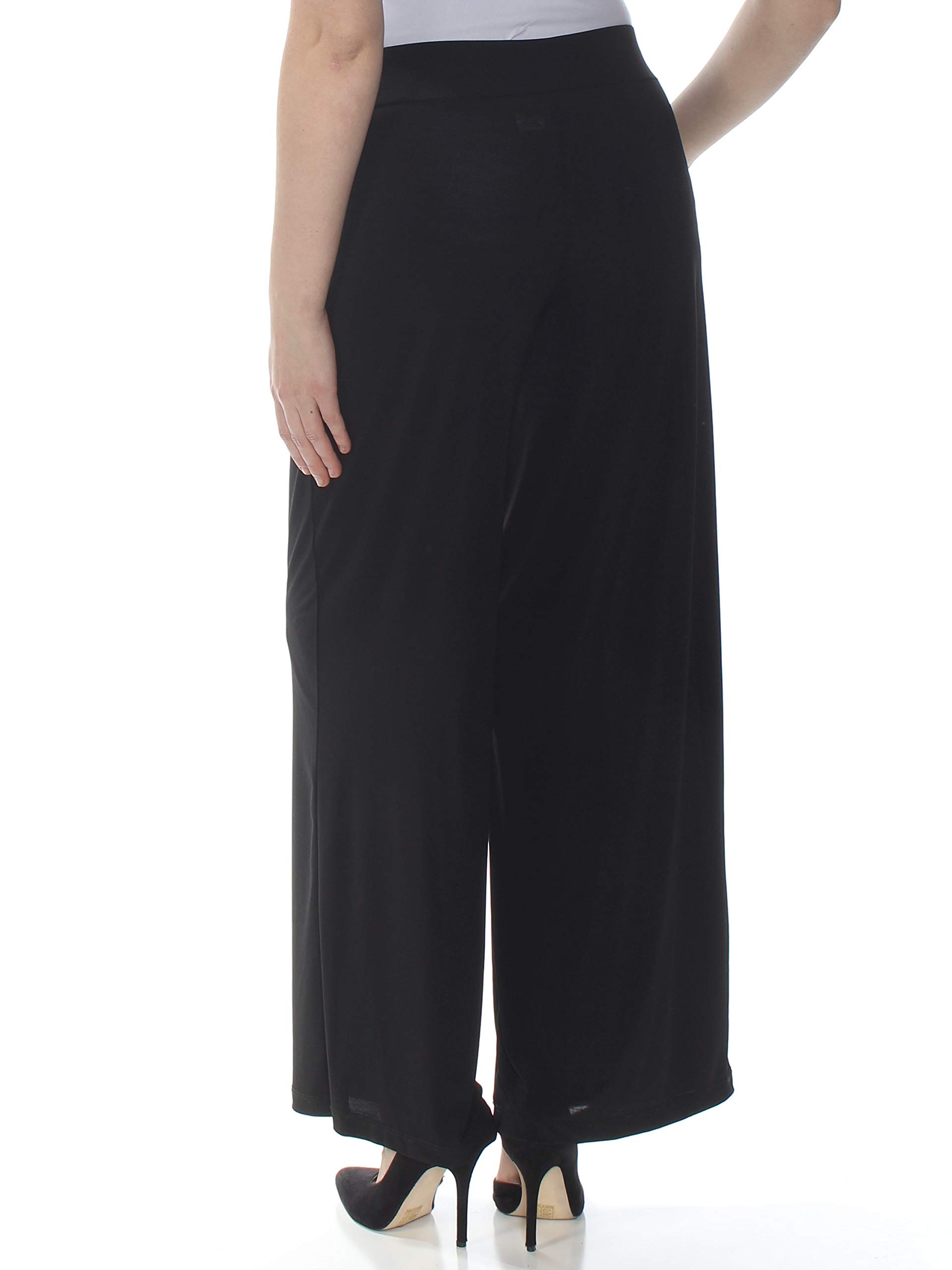 Women's Petite Wide Leg Pull-On Palazzo Pants - Comfortable & Stylish Casual Wear for Work, Travel & Lounge